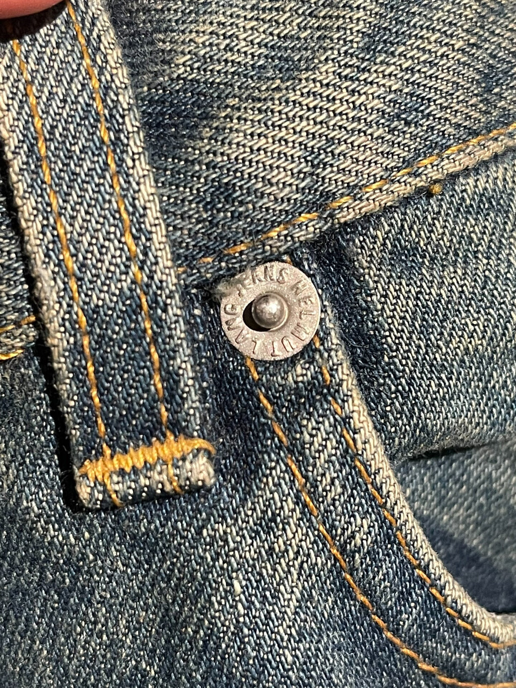 Helmut Lang AW99 Painted Denim Jeans
