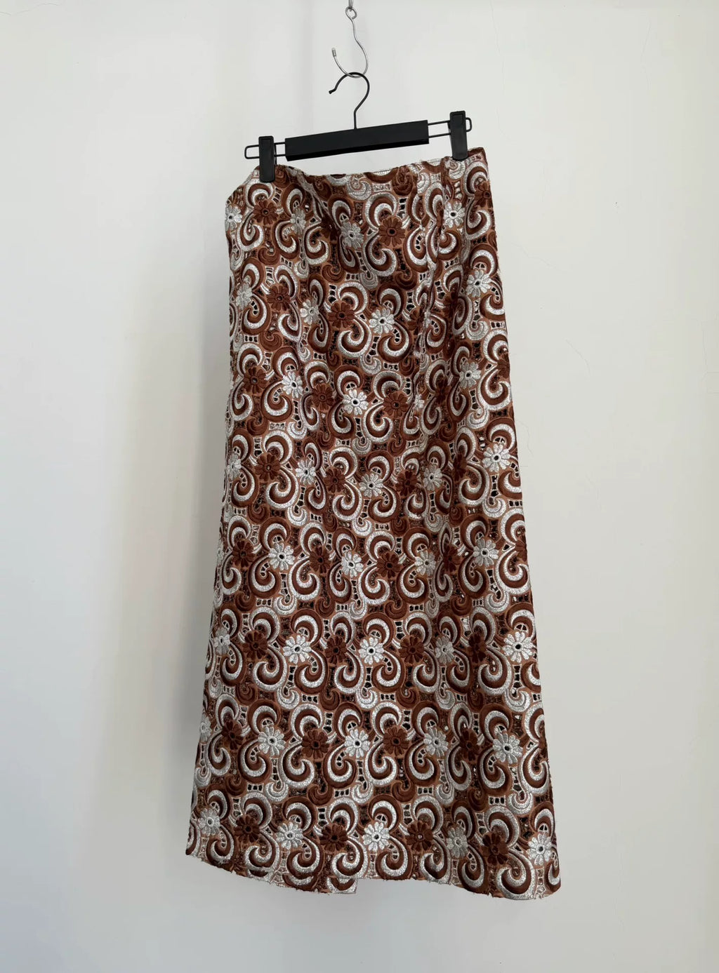 Comme Des Garcons Midi Silver Skirt