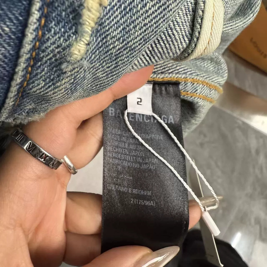 Balenciaga Denim Hooded Jacket - Devines