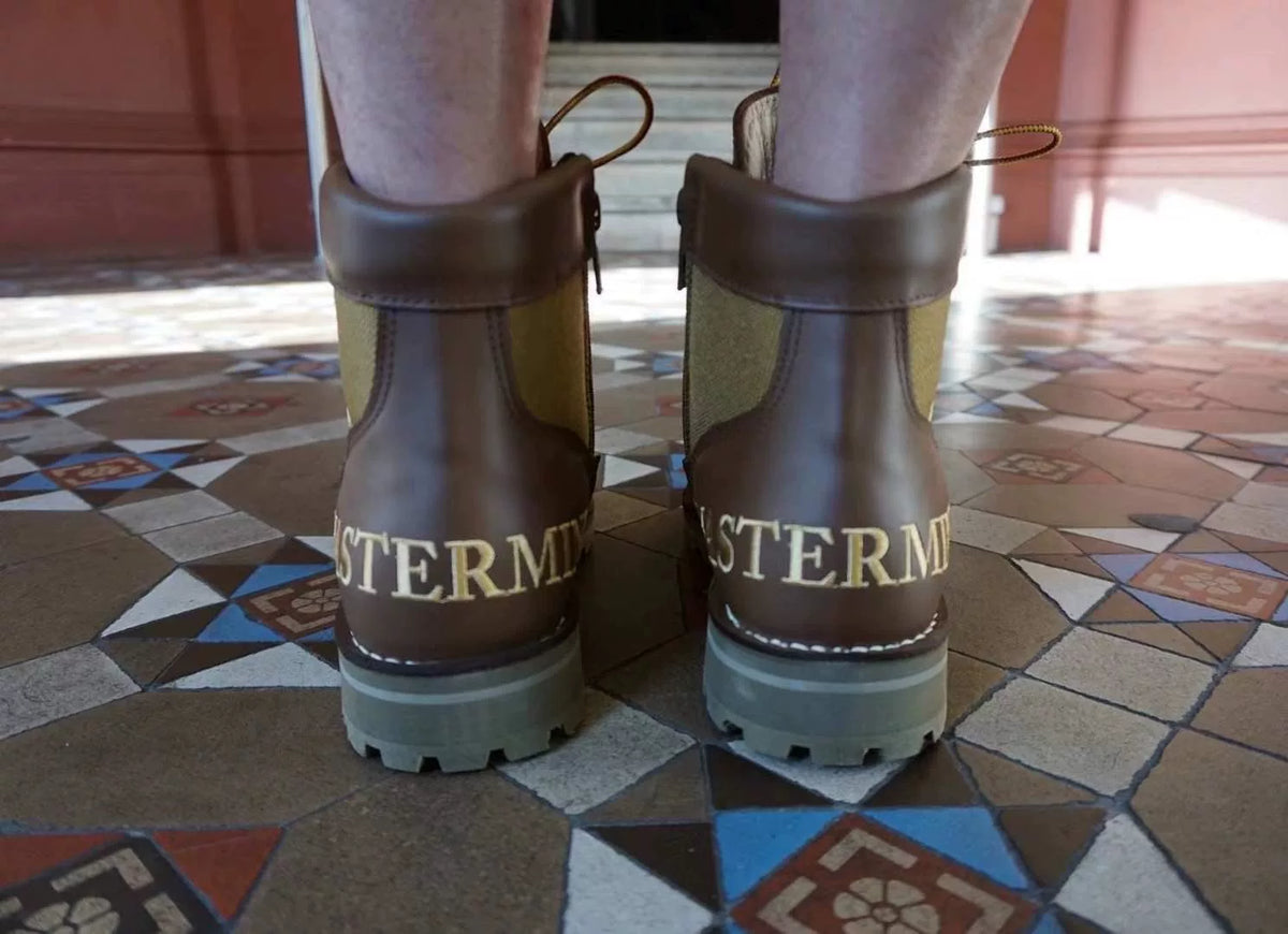 Mastermind World × DANNER Brown Zipped Boots