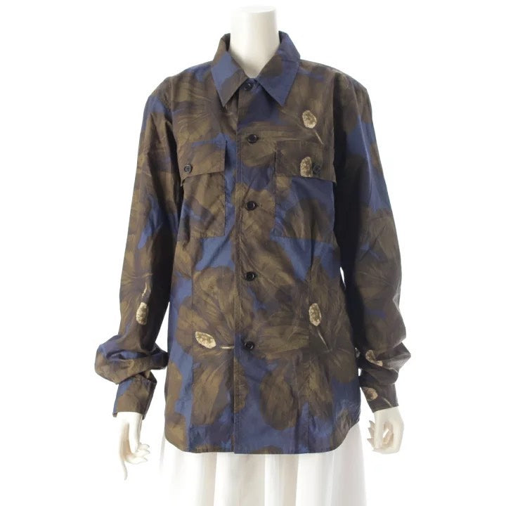 Dries Van Noten Floral Print Long Sleeve Shirt