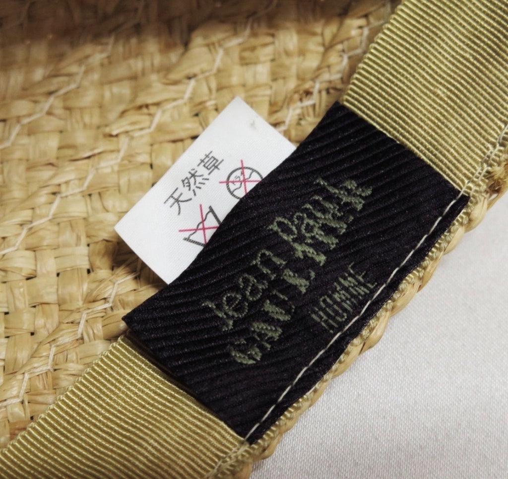 Jean Paul Gaultier 1980s Spiral Woven Natural Straw Hat