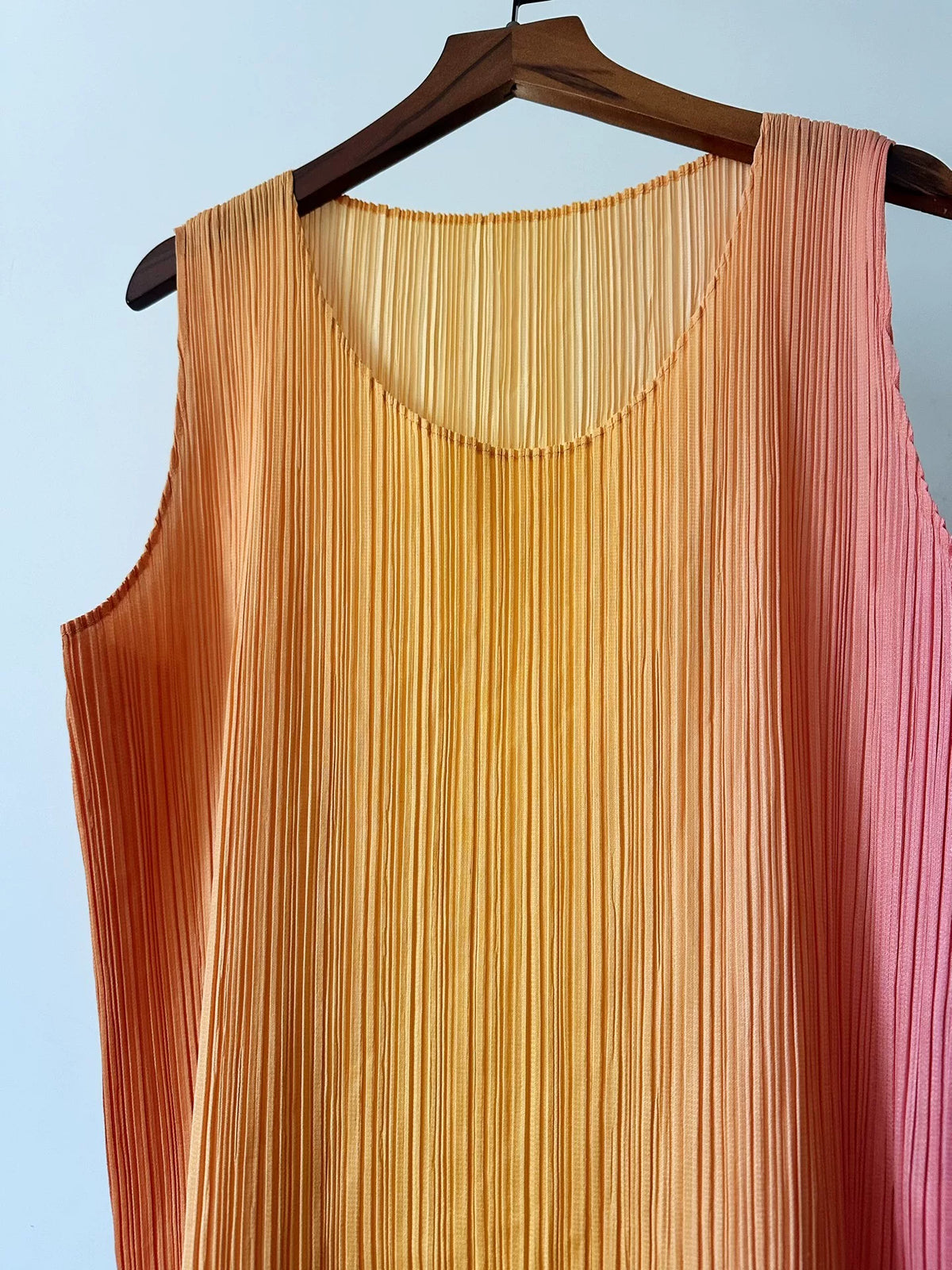 Issey Miy Pleated Vest Top