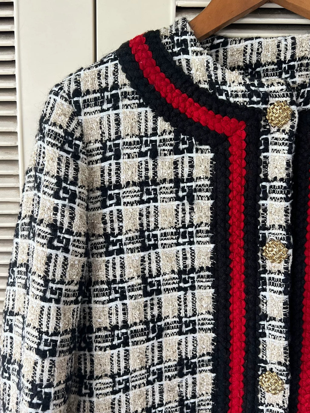 Gucci Classic Houndstooth Tweed Jacket