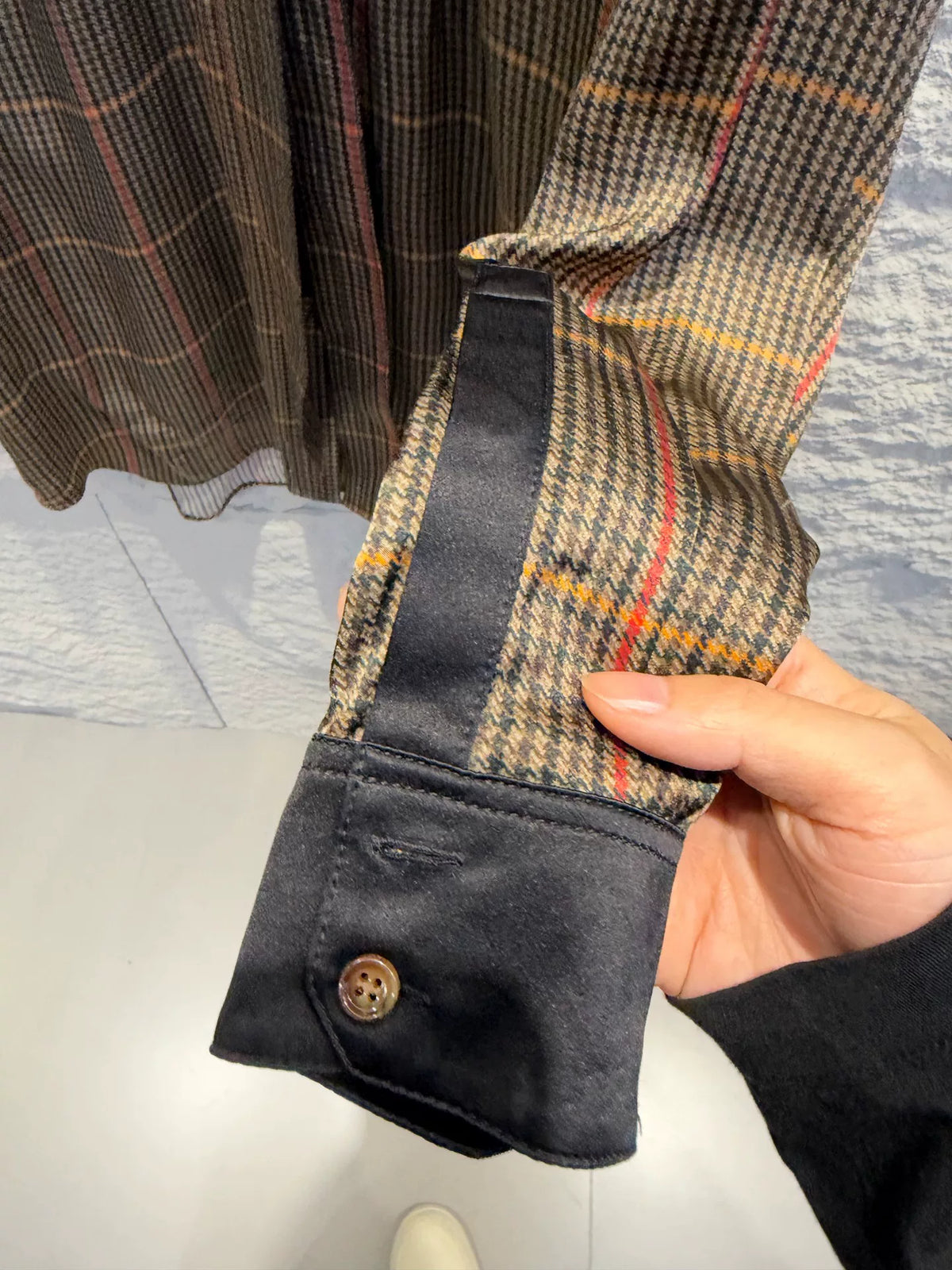 Burberry Plaid Silk Shirt