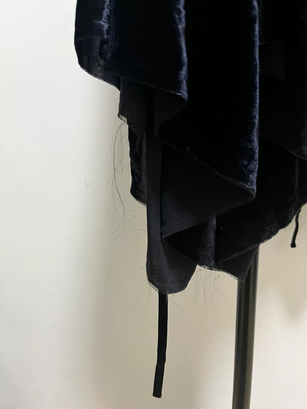 Comme des Garçons Rei Kawakubo Tricot Line Velvet Patchwork Skirt