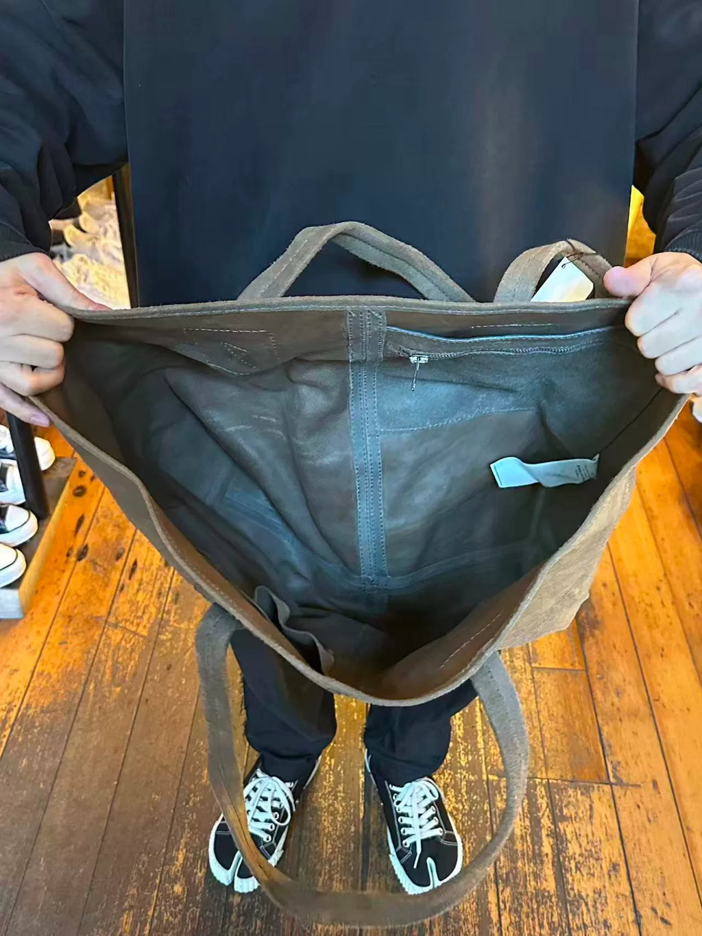 Rick Owens FW12 Mountain Dark Dust Rig Shopper Tote Bag