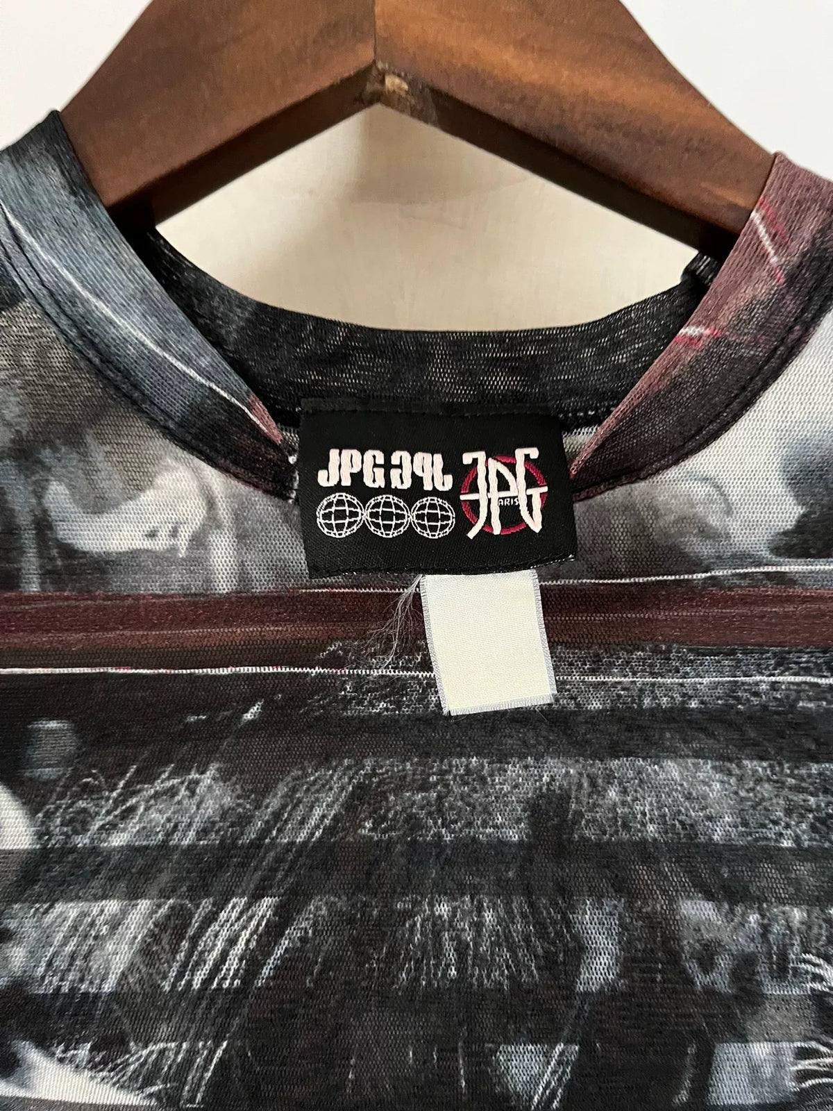 Jean Paul Gaultier Mesh Portrait Top