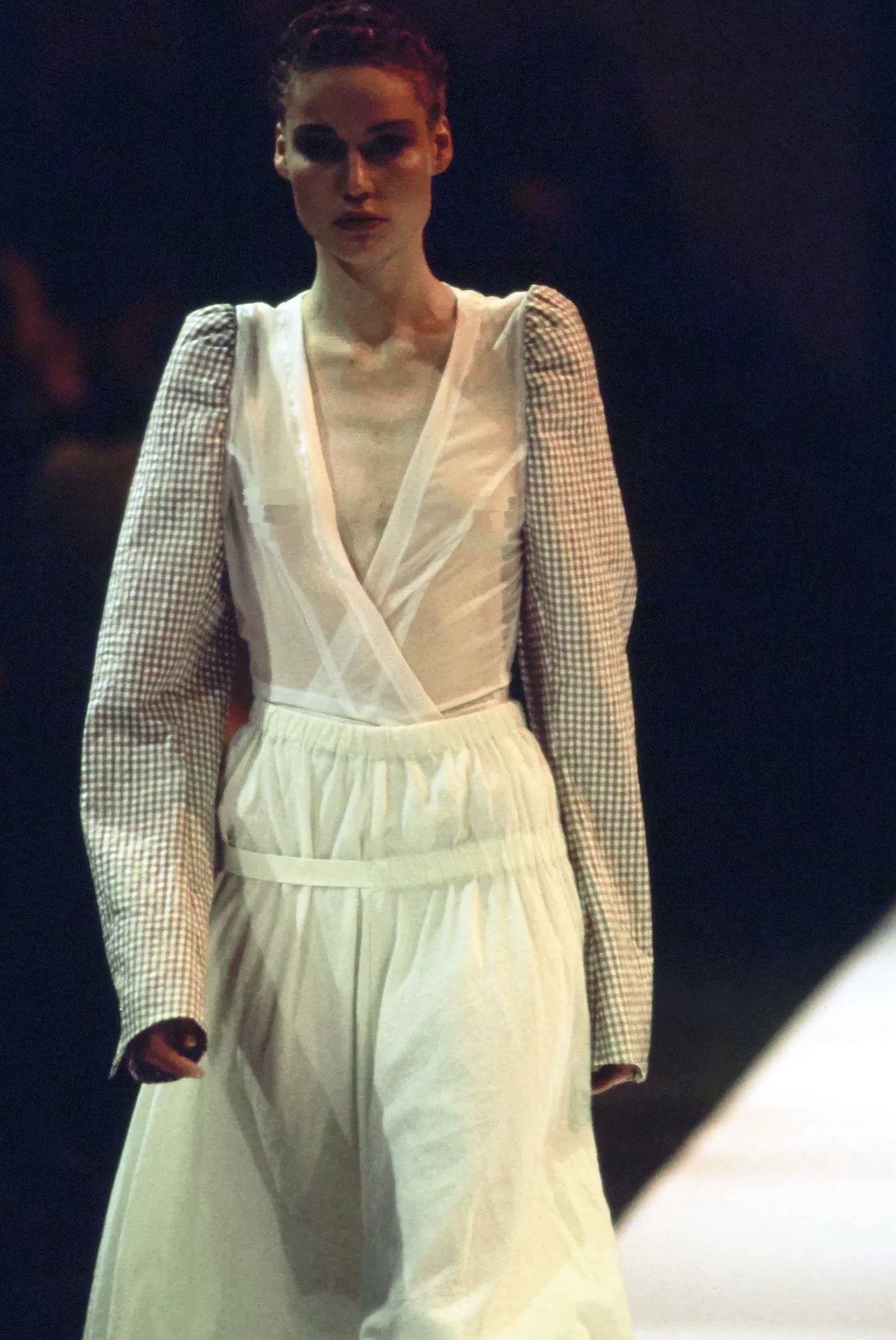 Comme Des Garcons 94SS Deconstructed Asymmetric Off-White Skirt - Devines
