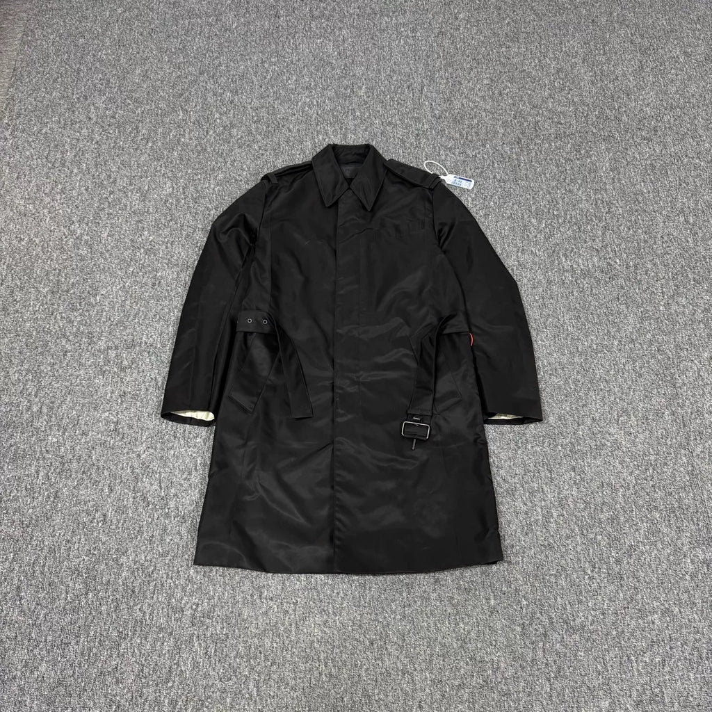 Prada Belted Trench Lapel Coat