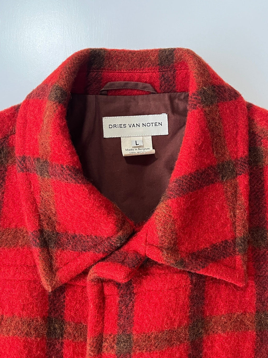 Dries Van Noten 1990s Check Wool Coat