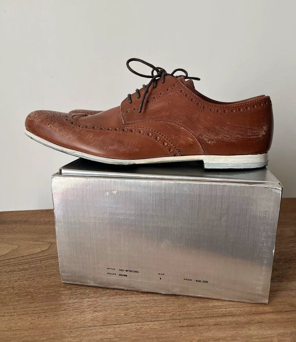Number (N)INE SS02 Brown Leather Derby Shoes