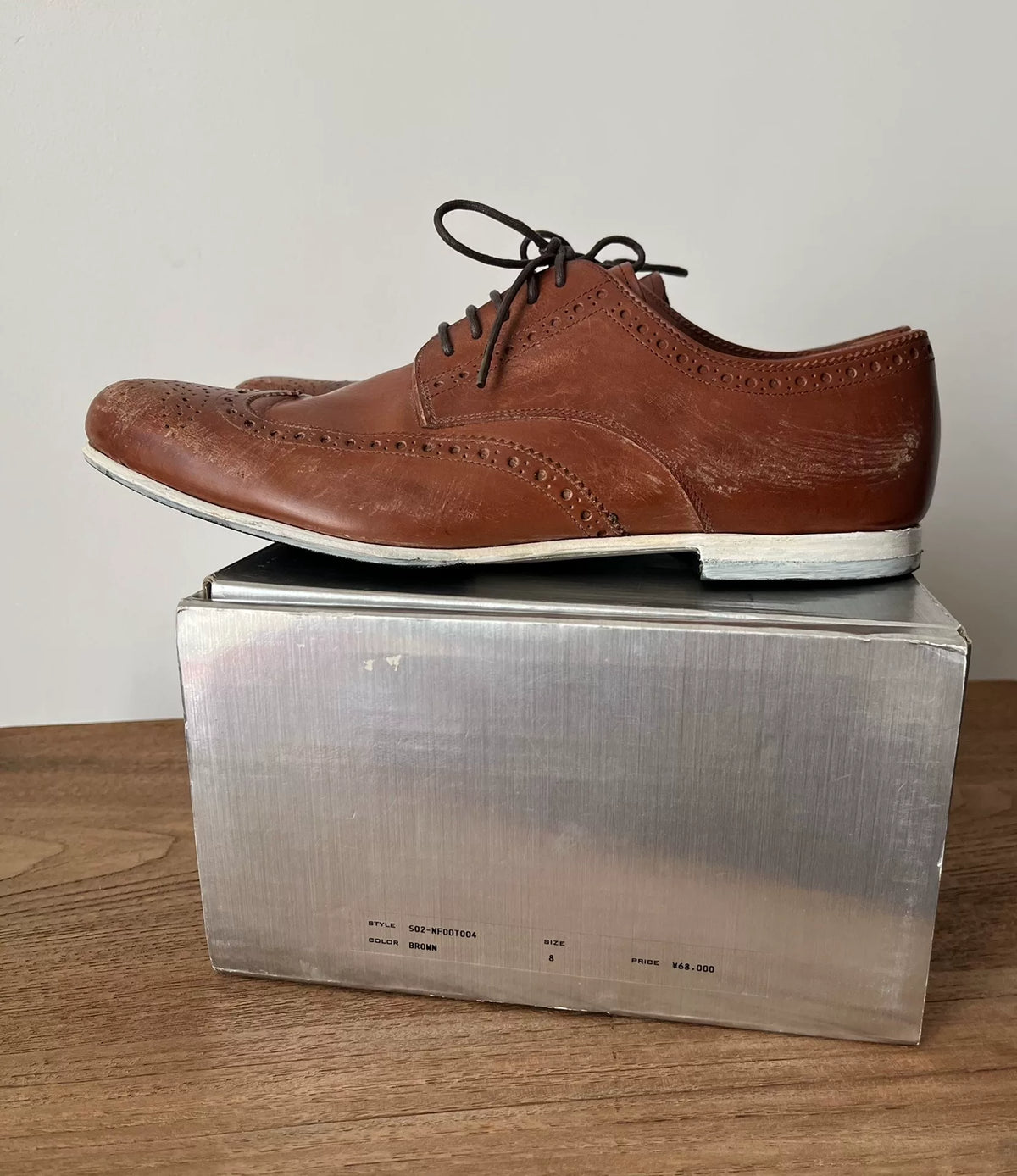 Number (N)INE SS02 Brown Leather Derby Shoes