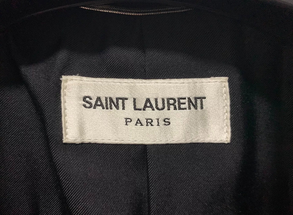 Saint Laurent 19SS Runway Black Striped Double-Breasted Suit