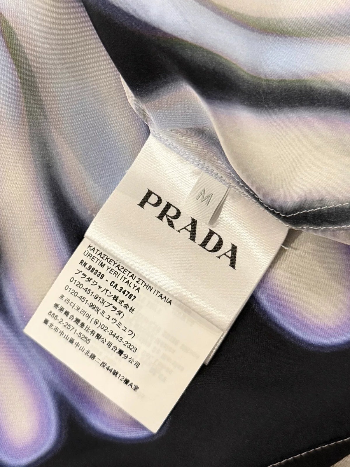 Prada Silk Flame Shirt