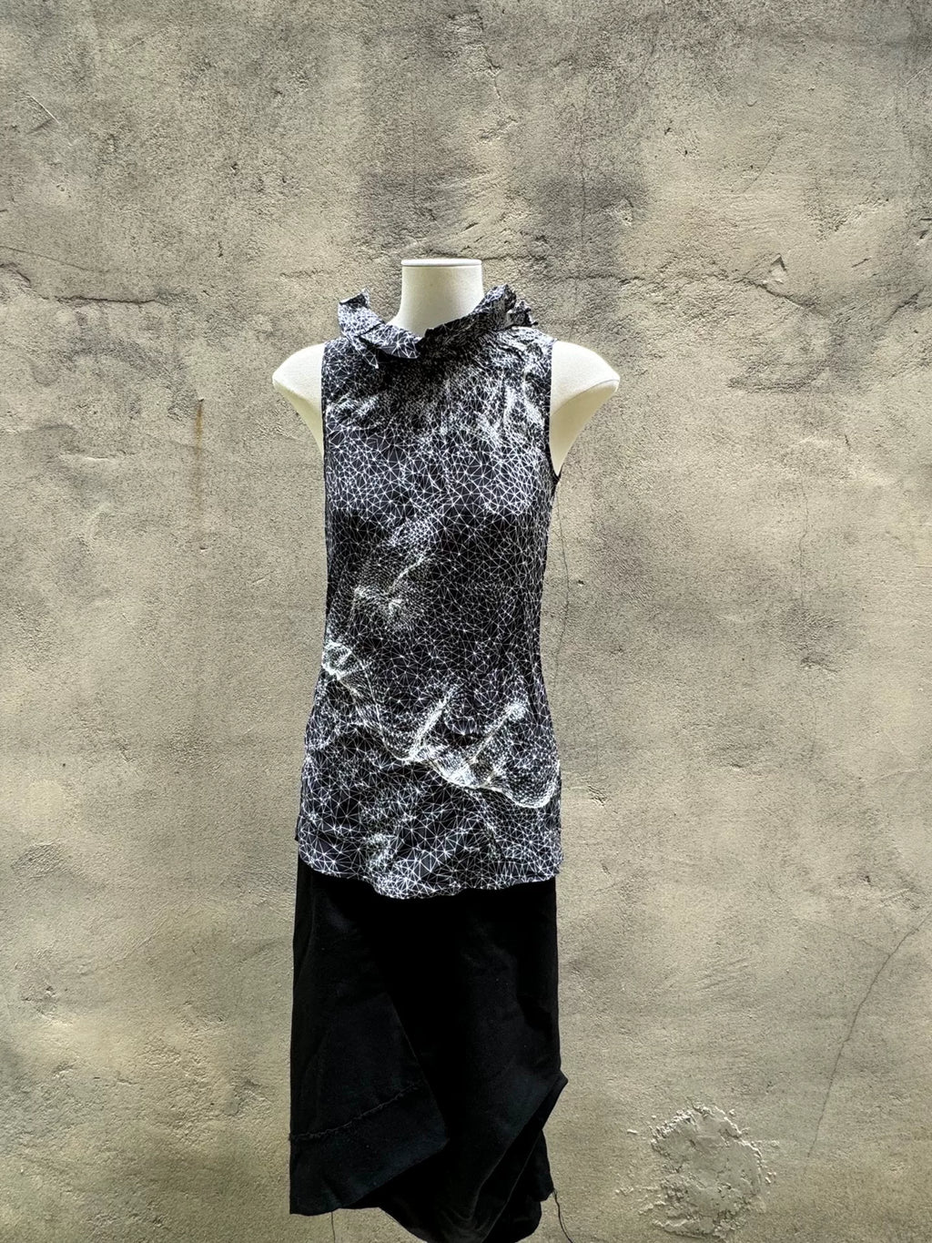 1990s Jean Paul Gaultier Psychedelic Mesh Top