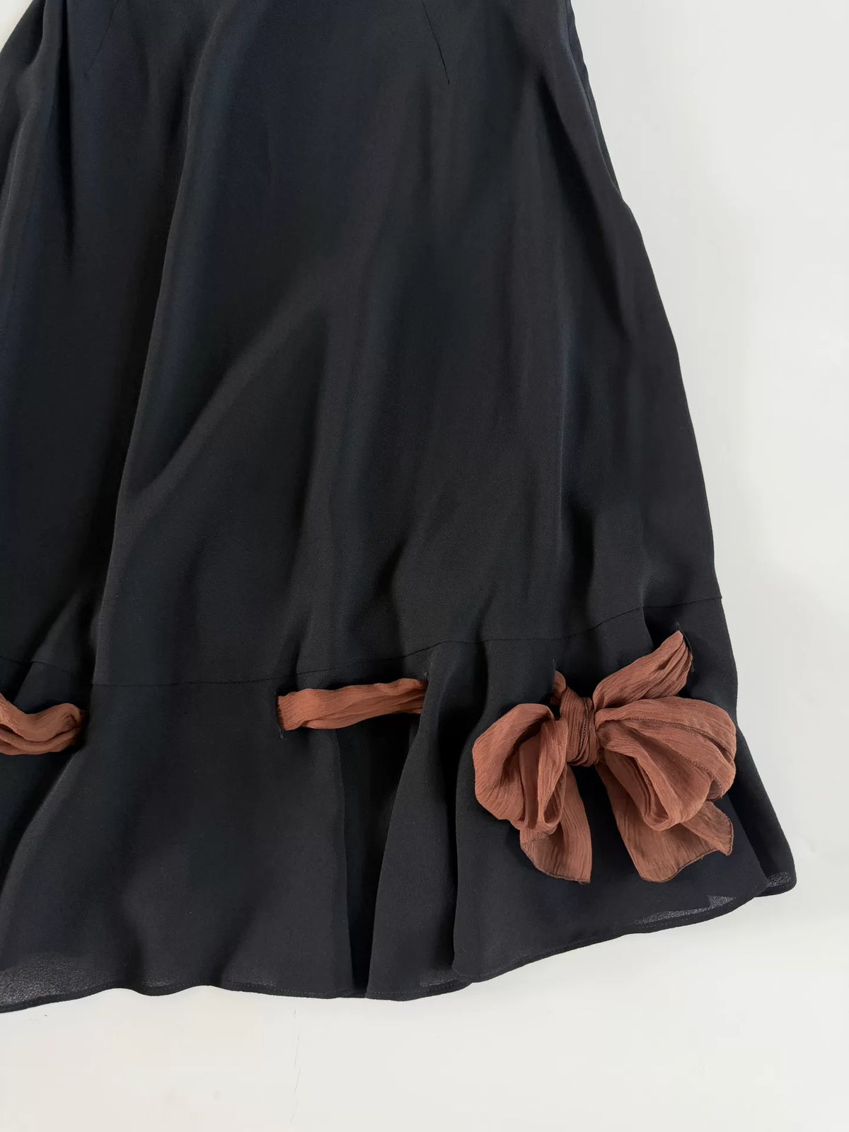 Miu Miu 2019 Tied Ribbon Hem Skirt