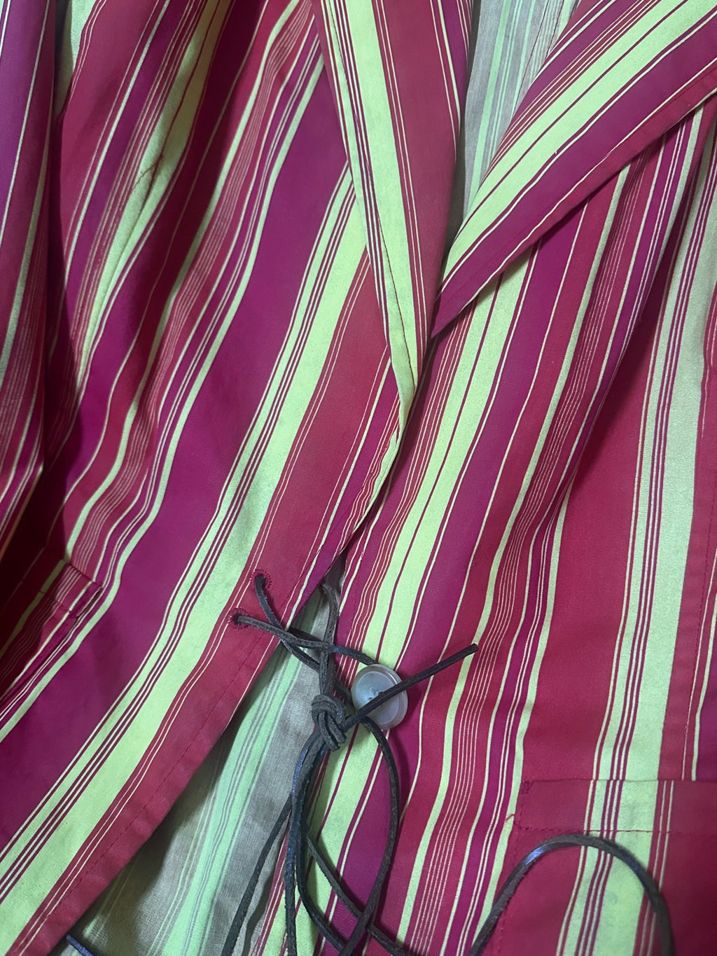 DRIES VAN NOTEN Striped Color-Block Short Jacket