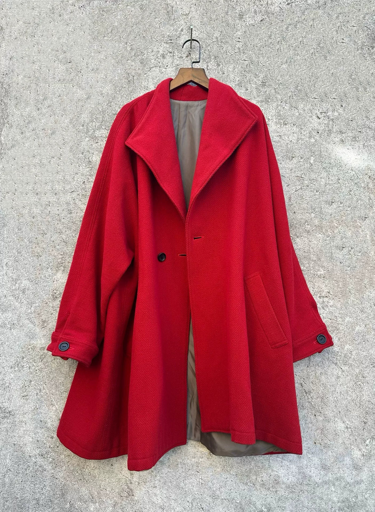 Yohji Yamamoto Y's Lapel Red Coat