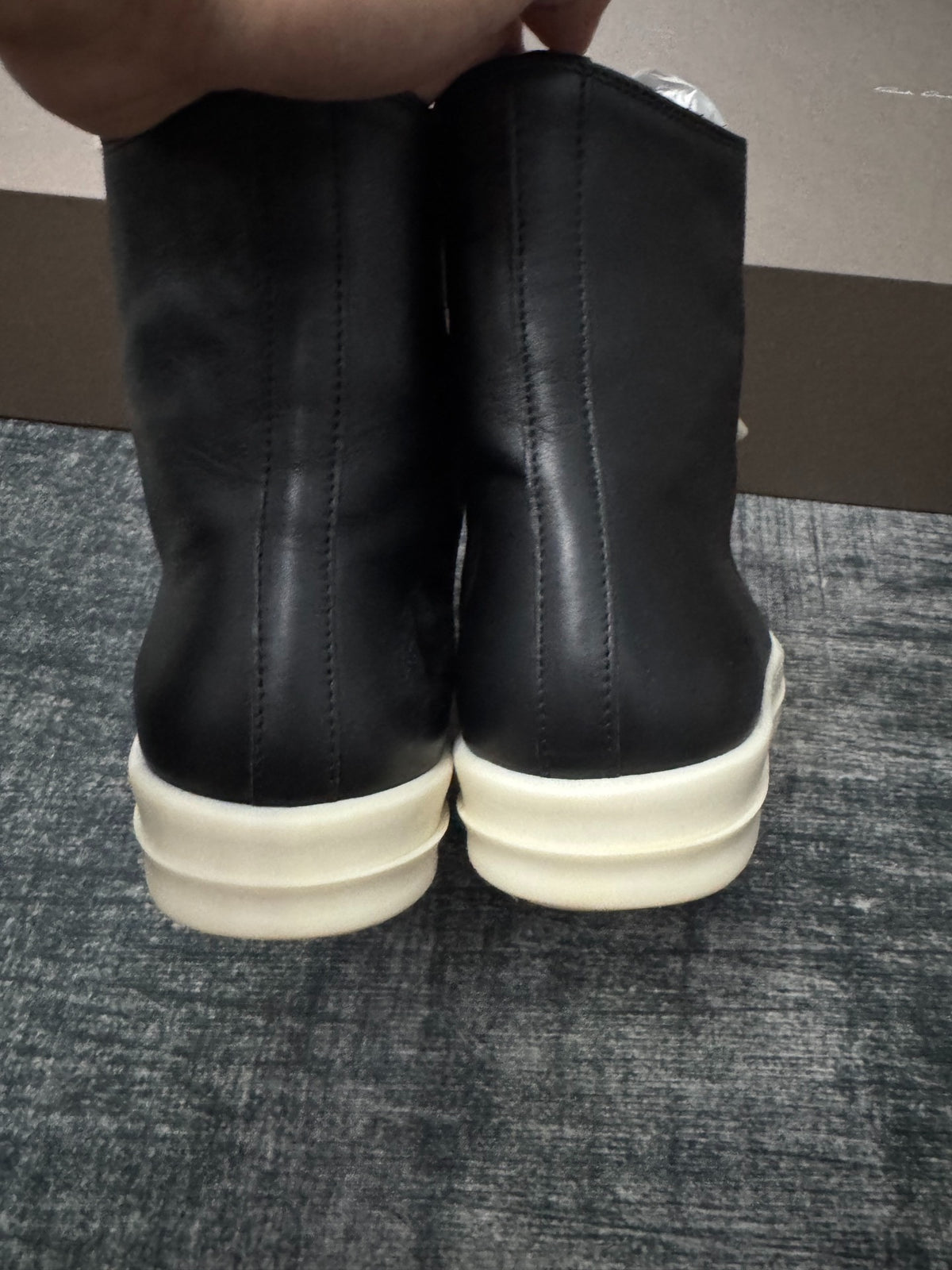 Rick Owens Thick-Lace High-Top Sneakers