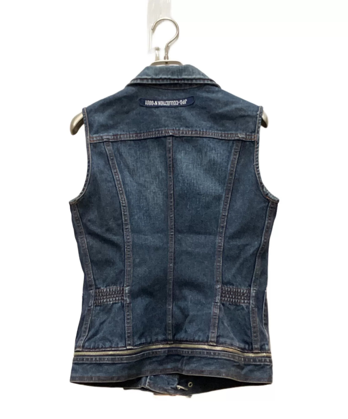 Jean Paul Gaultier Zip Belt Denim Vest