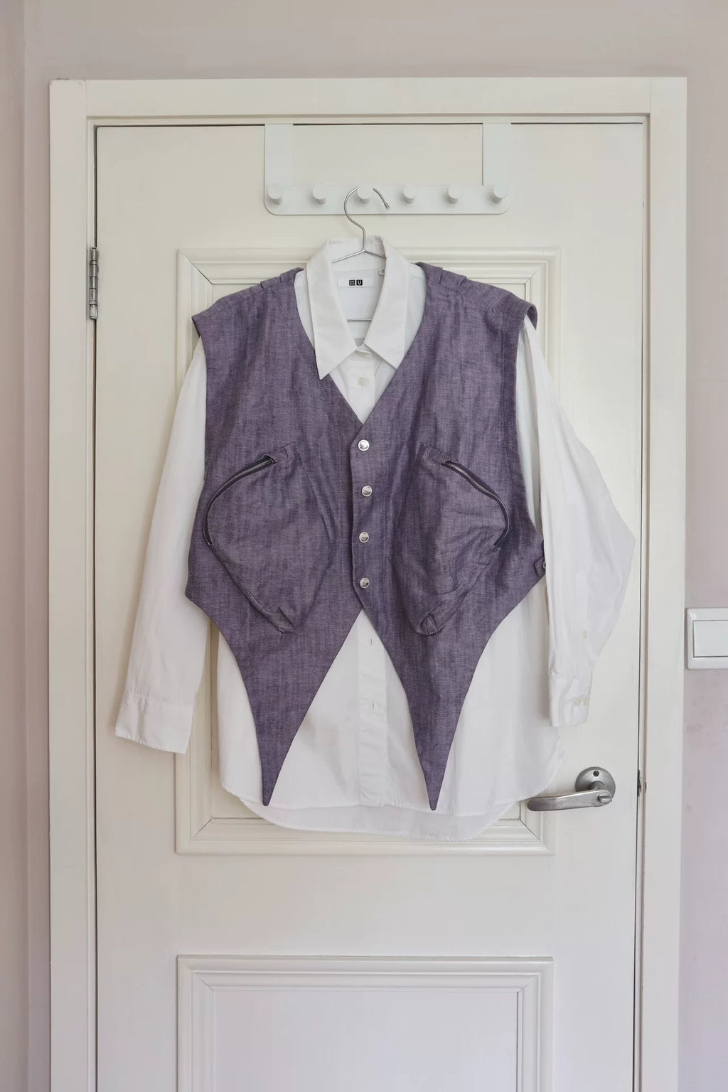 Kiko Kostadinov SS22 Violet Torino Pocket Vest