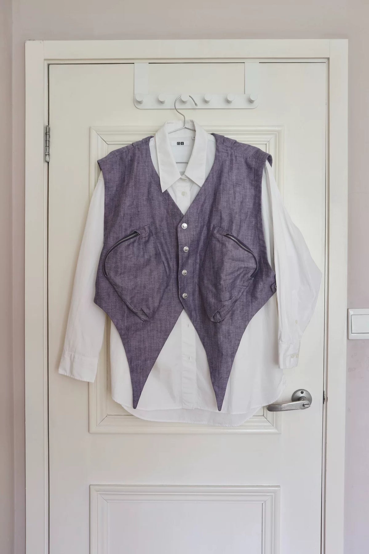 Kiko Kostadinov SS22 Violet Torino Pocket Vest