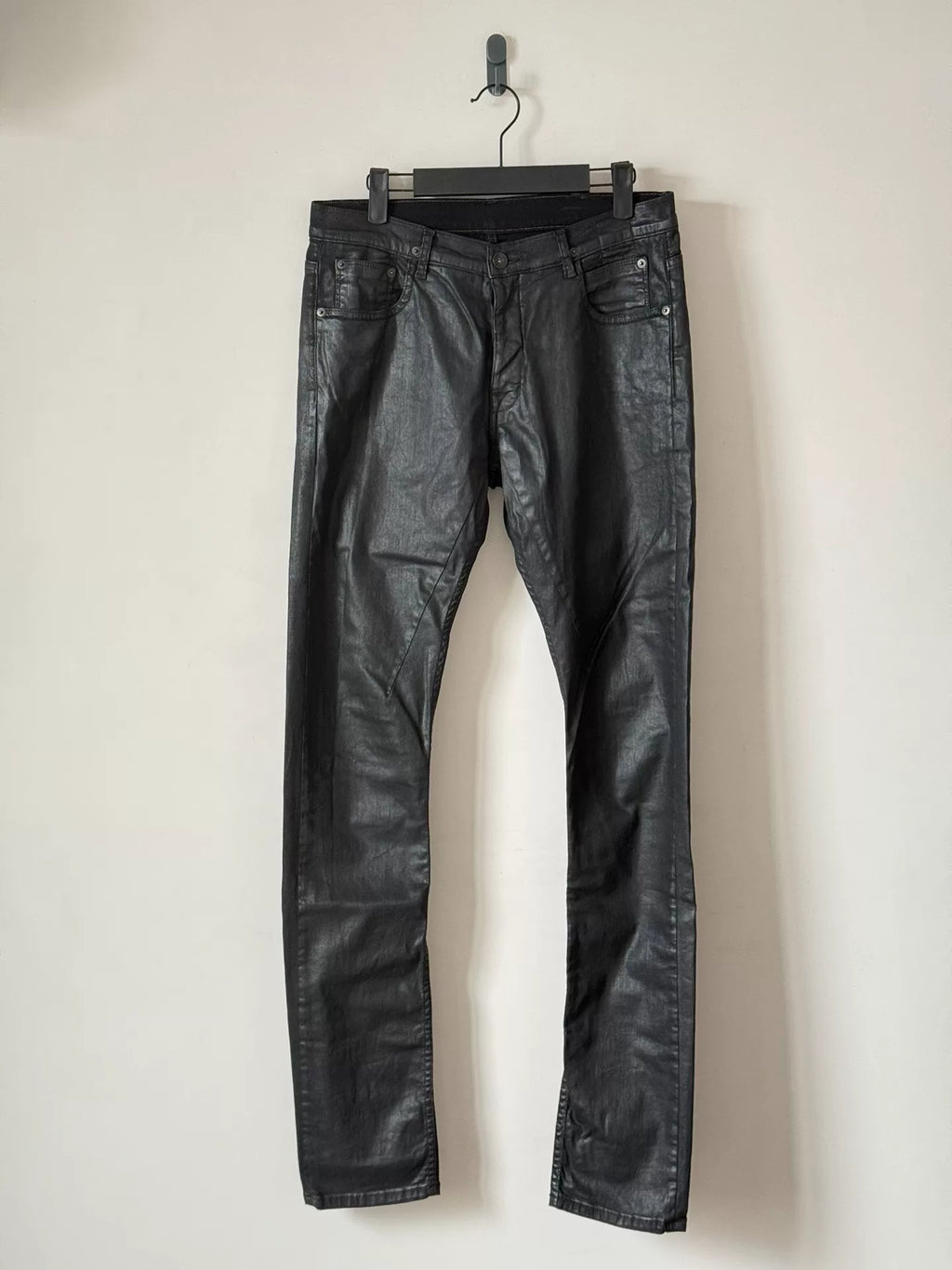 Rick Owens Black Wax Pants