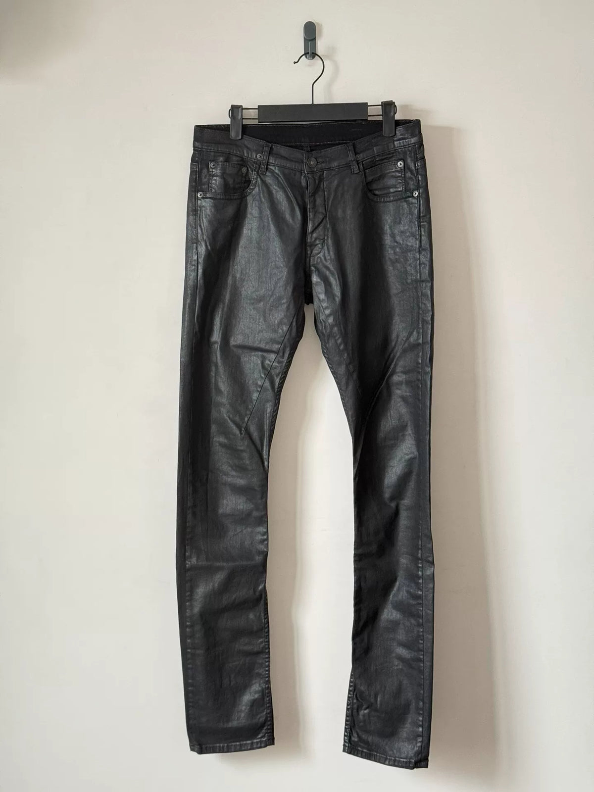 Rick Owens Black Wax Pants