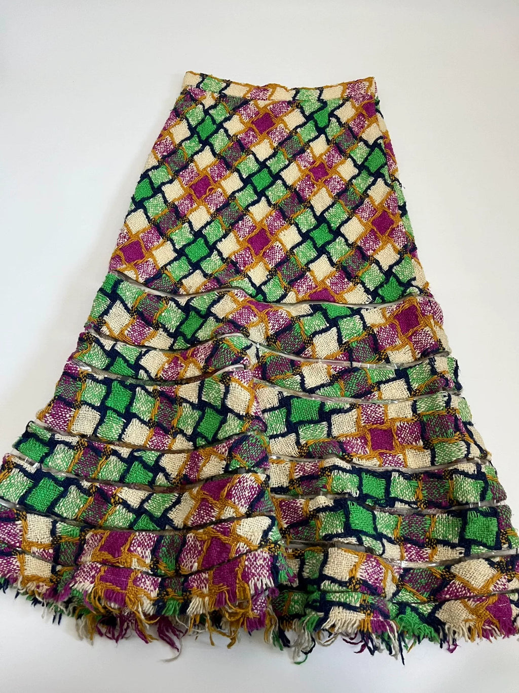 Junya Watanabe Plaid Midi Skirt