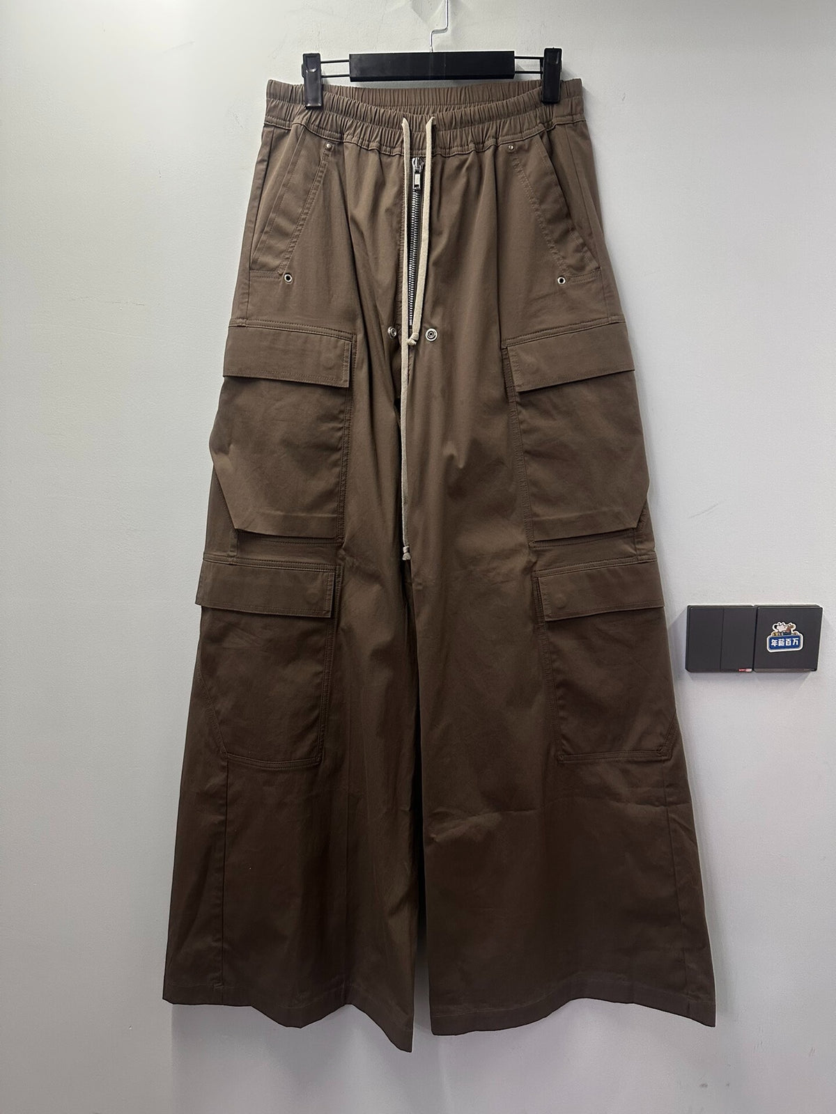 Rick Owens cargo bela wide-leg cargo pants brown