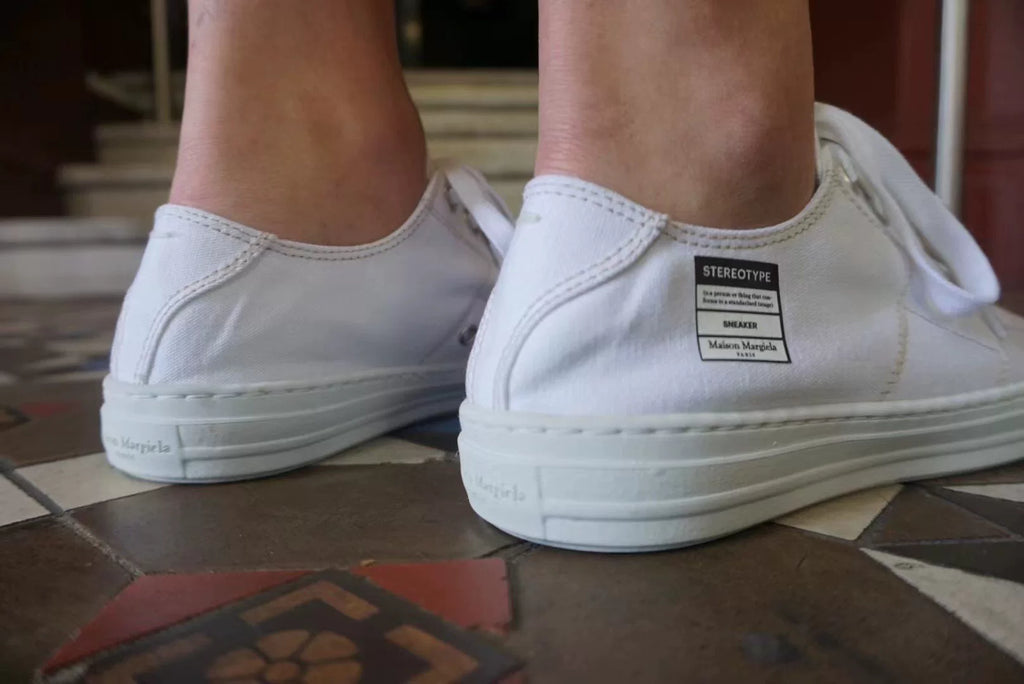 Maison Margiela White Stereotype Low-Top Canvas Sneakers