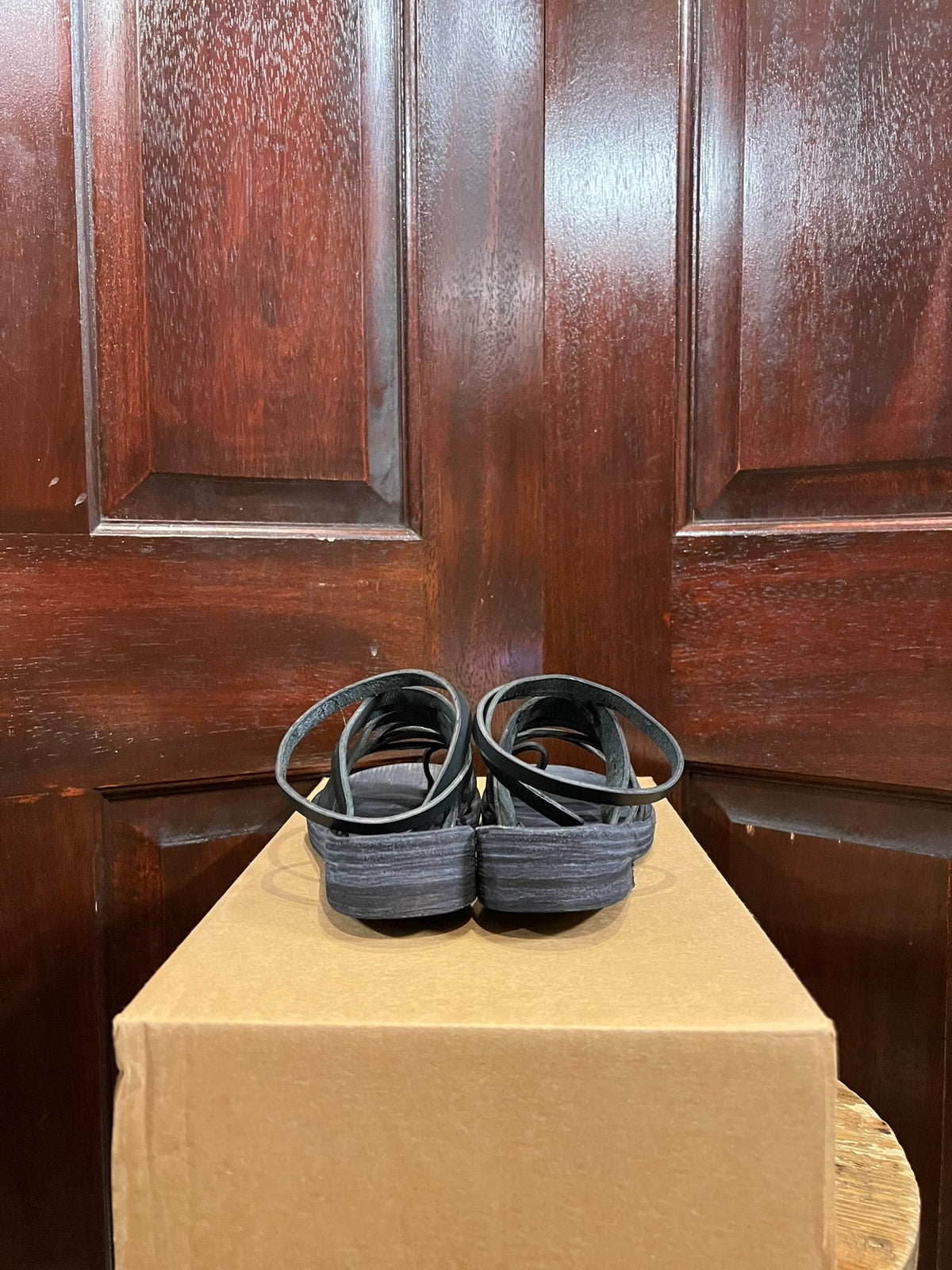 M.A+ Gladiator Leather Sandals