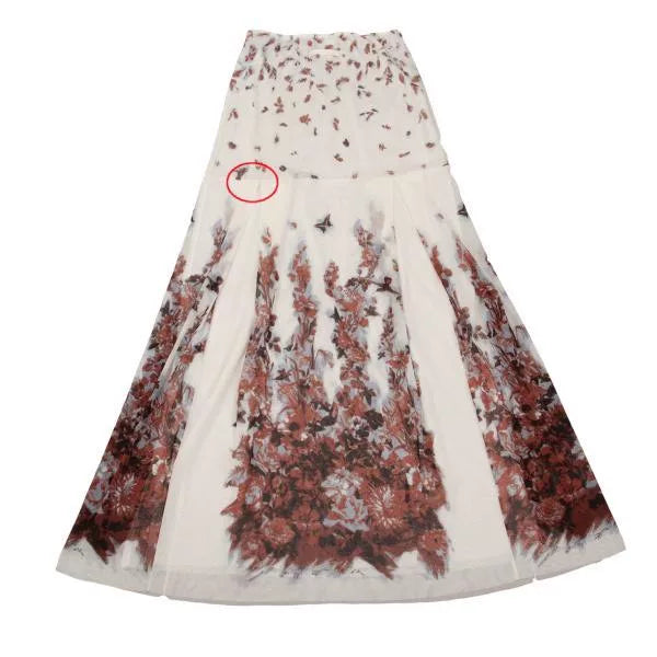 Jean Paul Gaultier Vintage White Floral Mesh Skirt