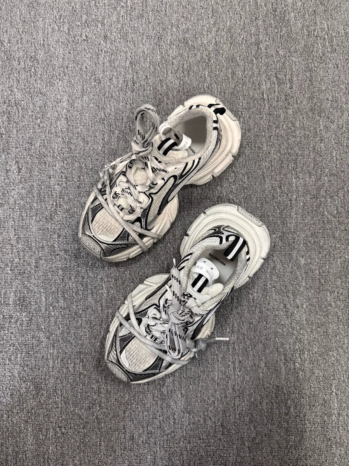 Balenciaga 3XL Black White Sneakers