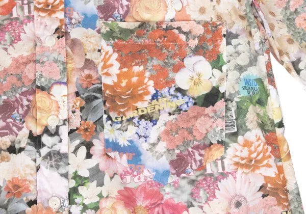 Maison Margiela Vintage Orange Floral Irregular Shirt