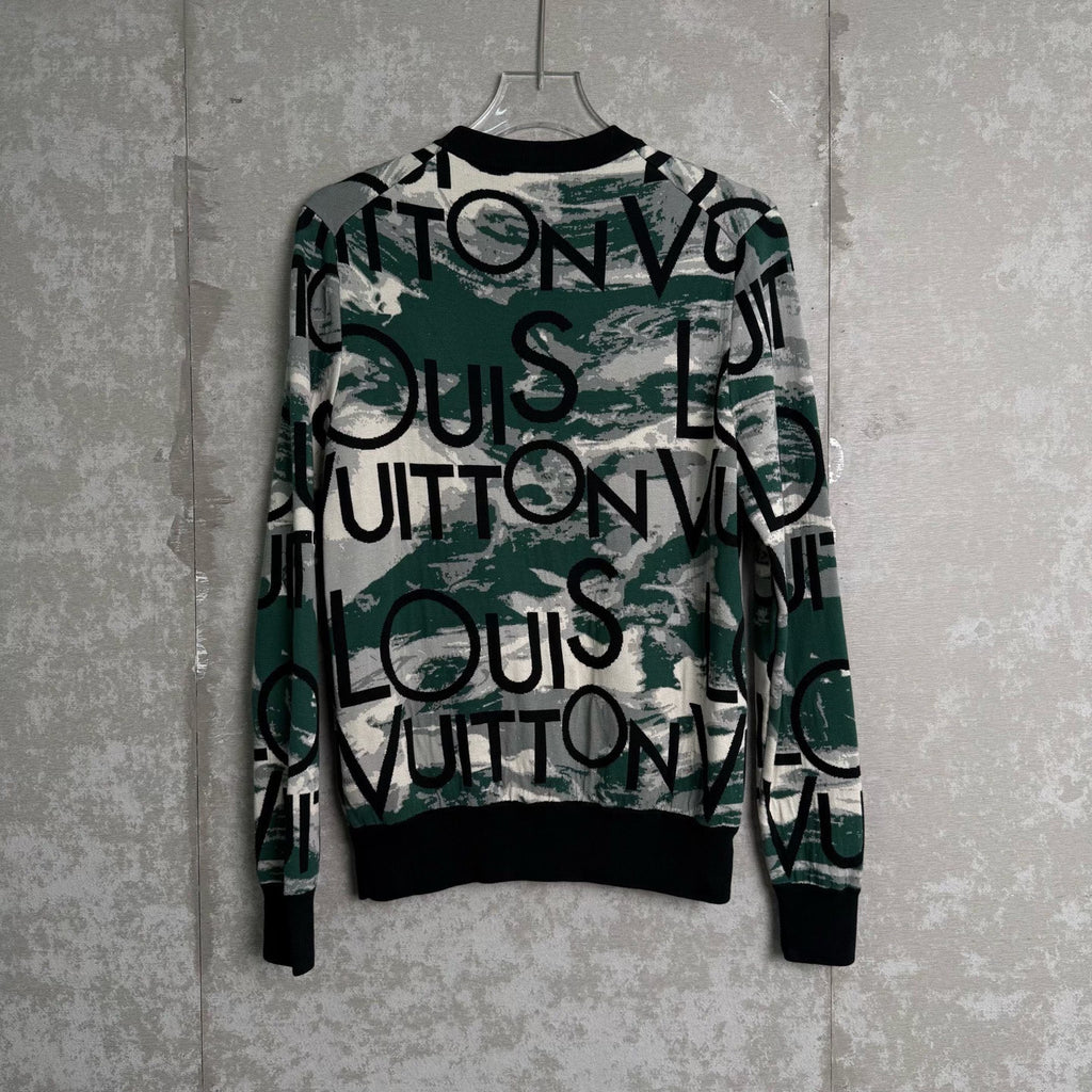 Louis Vuitton Green Logo Print Sweatshirt