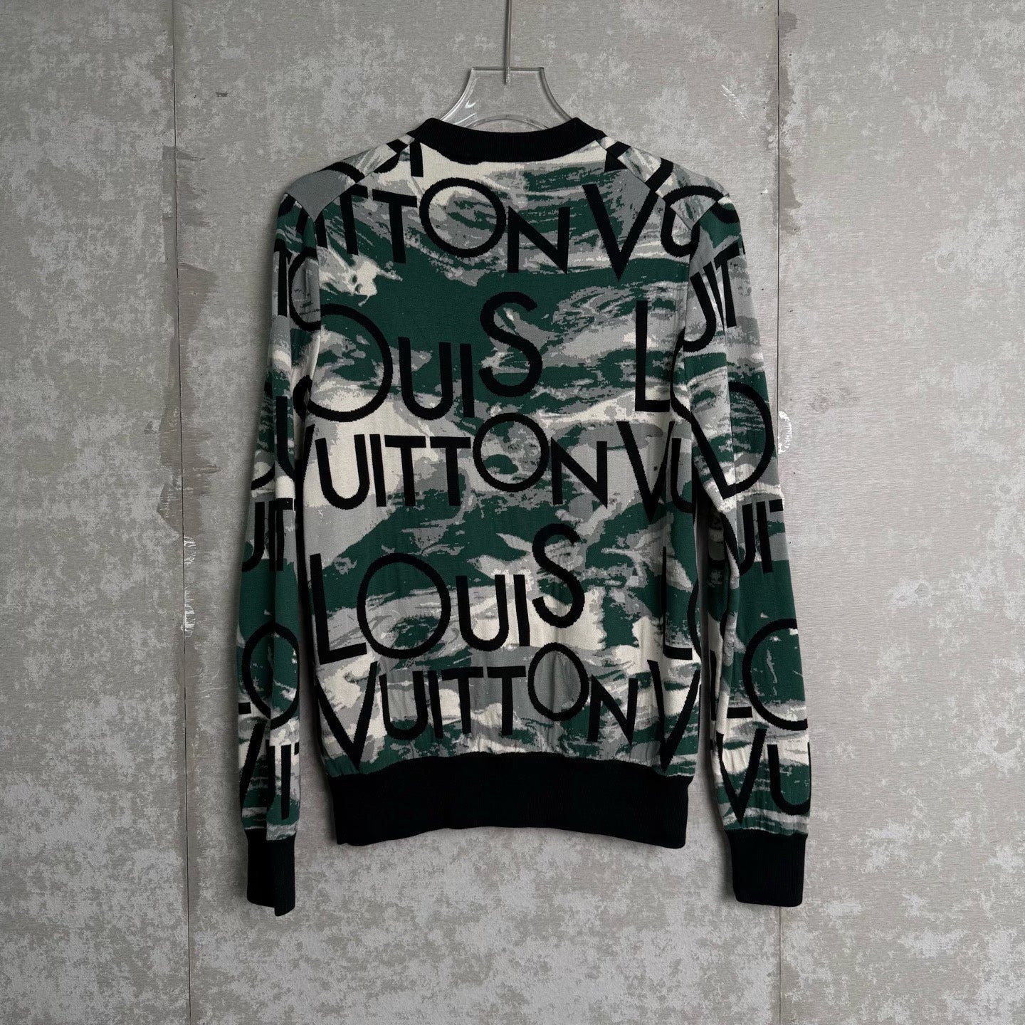 Louis Vuitton Green Logo Print Sweatshirt
