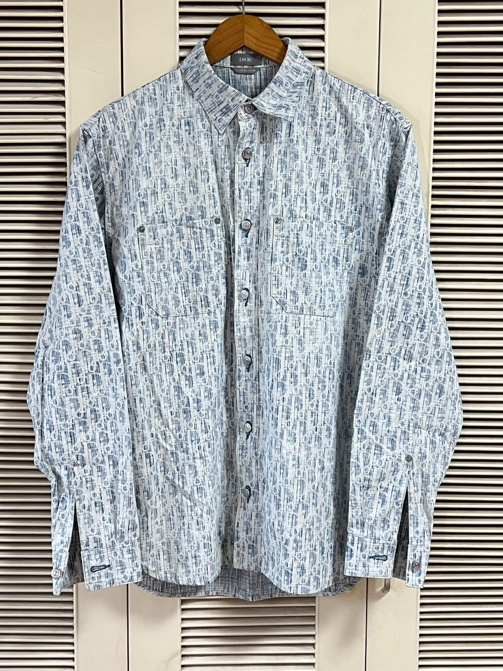 Dior Long Sleeve Blue Shirt