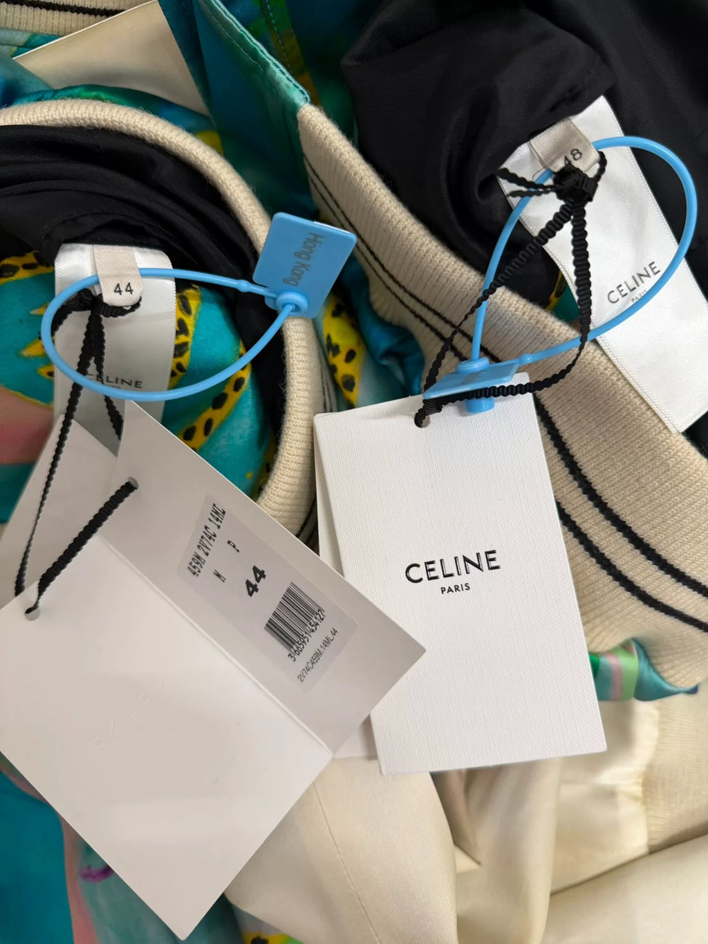 Celine SS21 Silk Coconut Tree Baseball Jacket by Hedi Slimane
