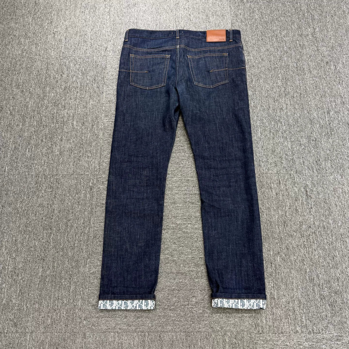 Dior Full Monogram Print Denim Jeans