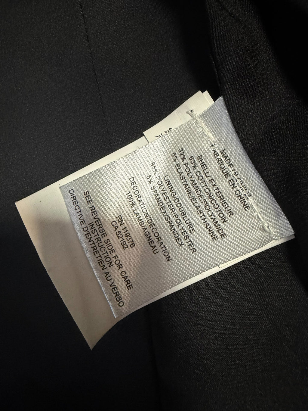 Helmut Lang Black Teddy Jacket