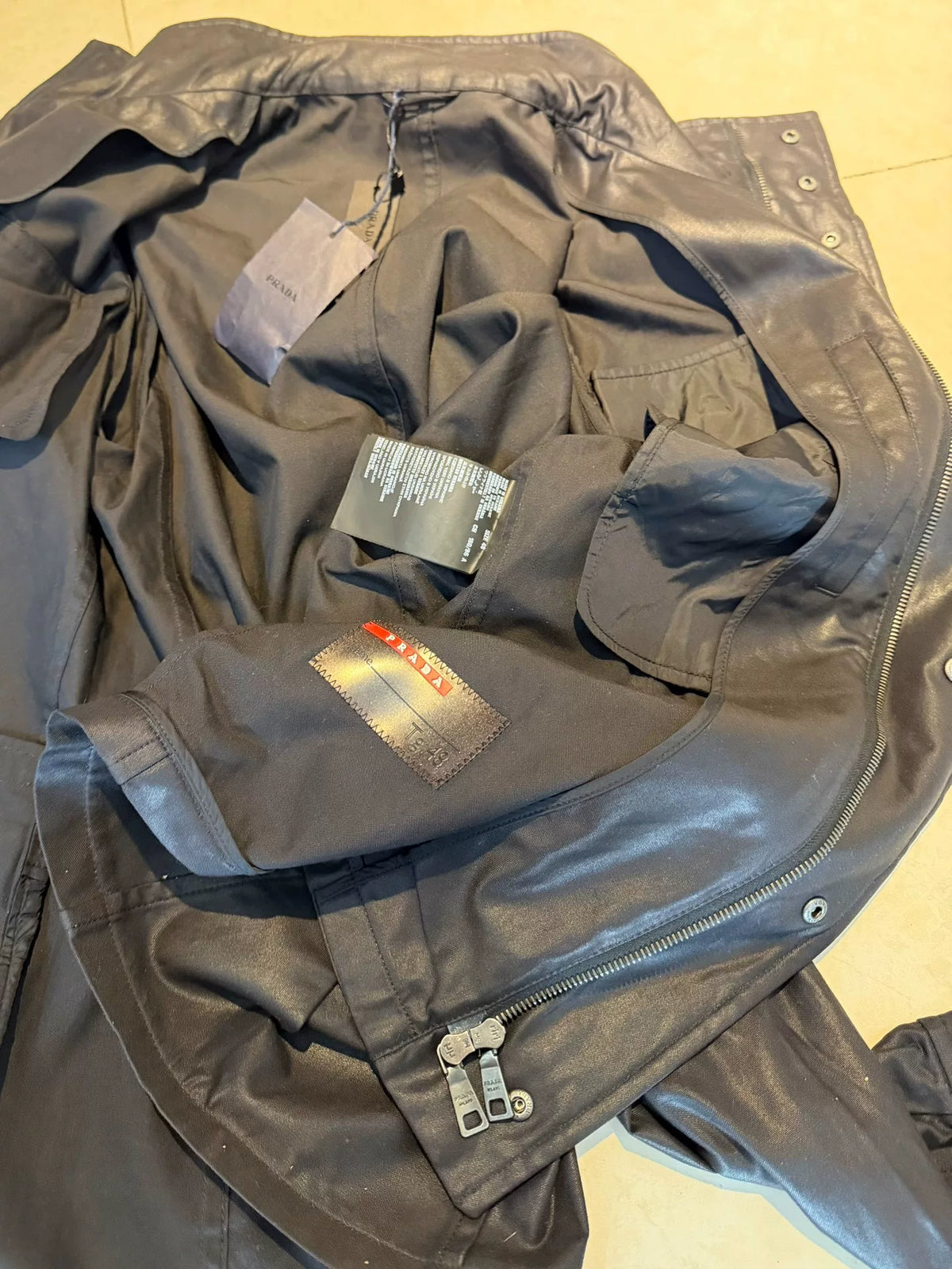Prada M65 Black Multi-Pocket Workwear Jacket