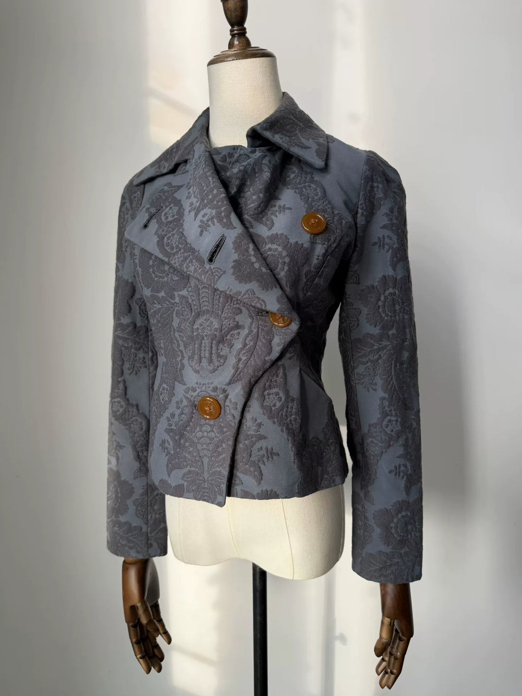 Vivienne Westwood Red Label Vintage Jacquard Asymmetric Short Jacket
