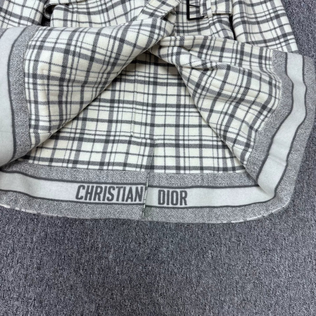 Dior Wool Plaid Coat