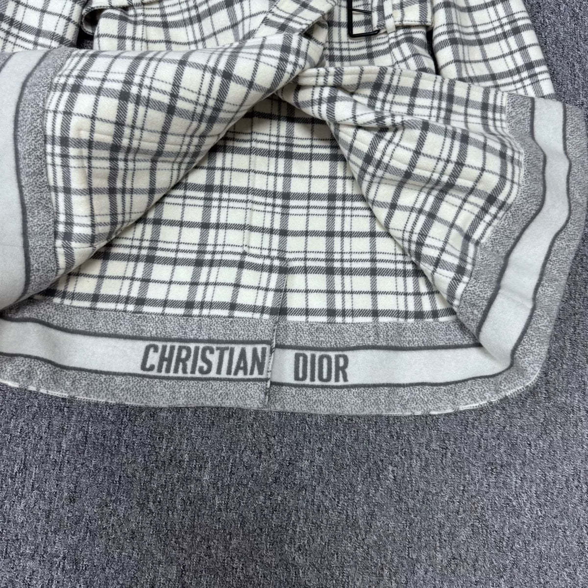 Dior Wool Plaid Coat