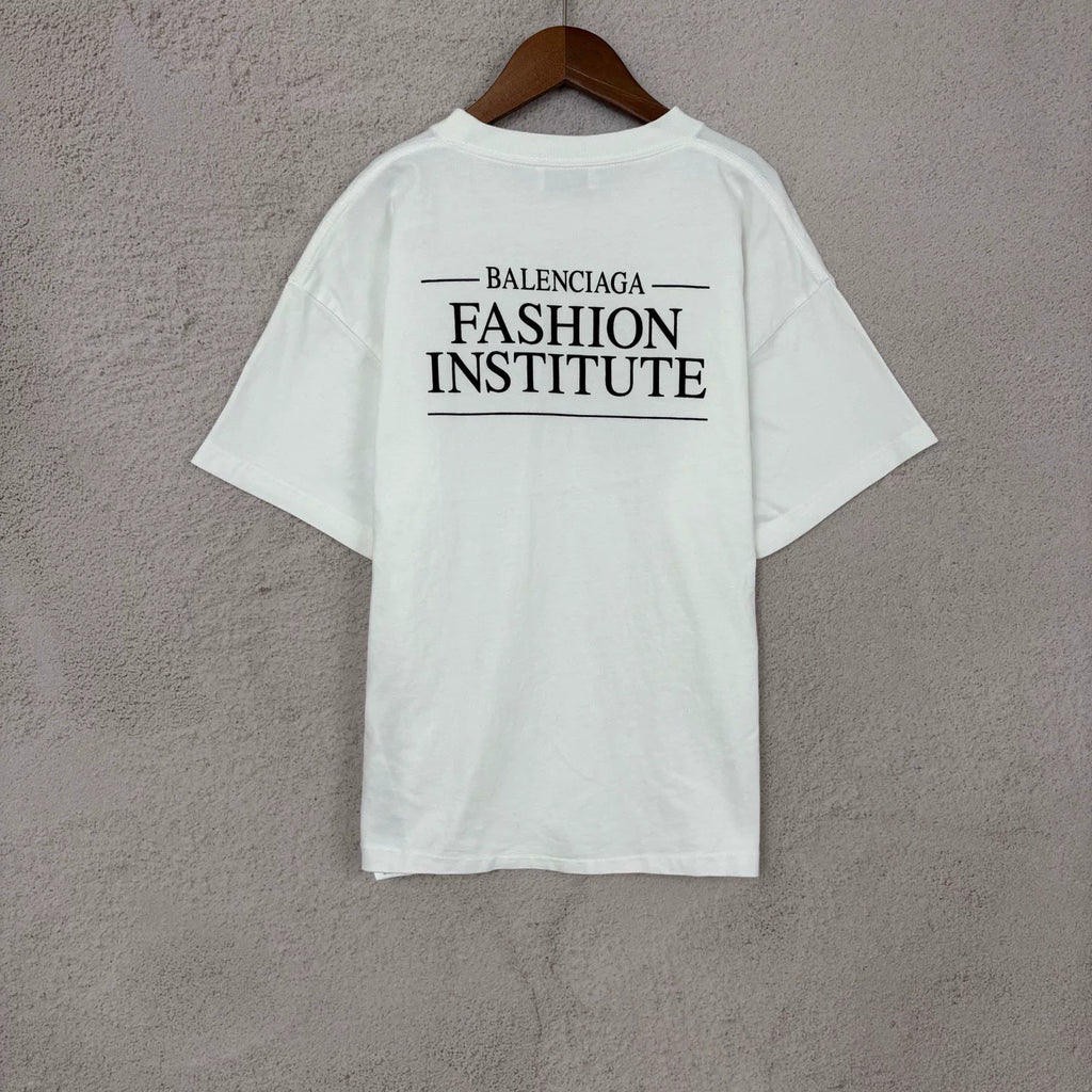 Balenciaga Fashion Letter Print Short Sleeve Top