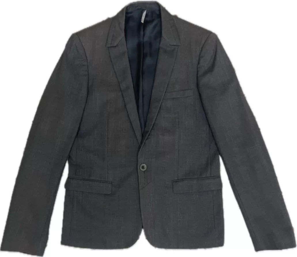 Dior Homme AW08 Metallic Single-Breasted Wool Blazer