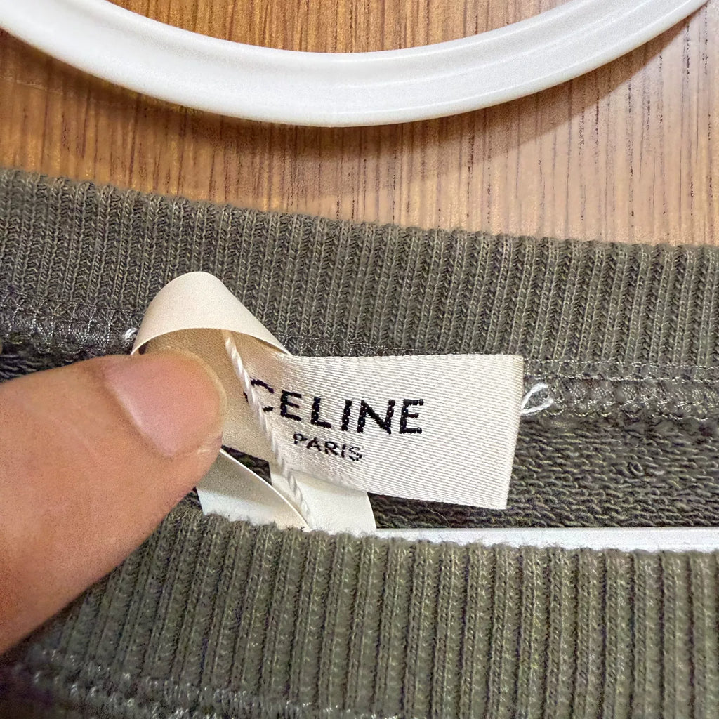 Celine Slogan Logo Sweatshirt