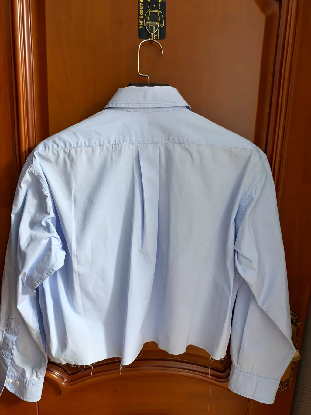 Miu Miu Light Blue Short Long Sleeve Shirt